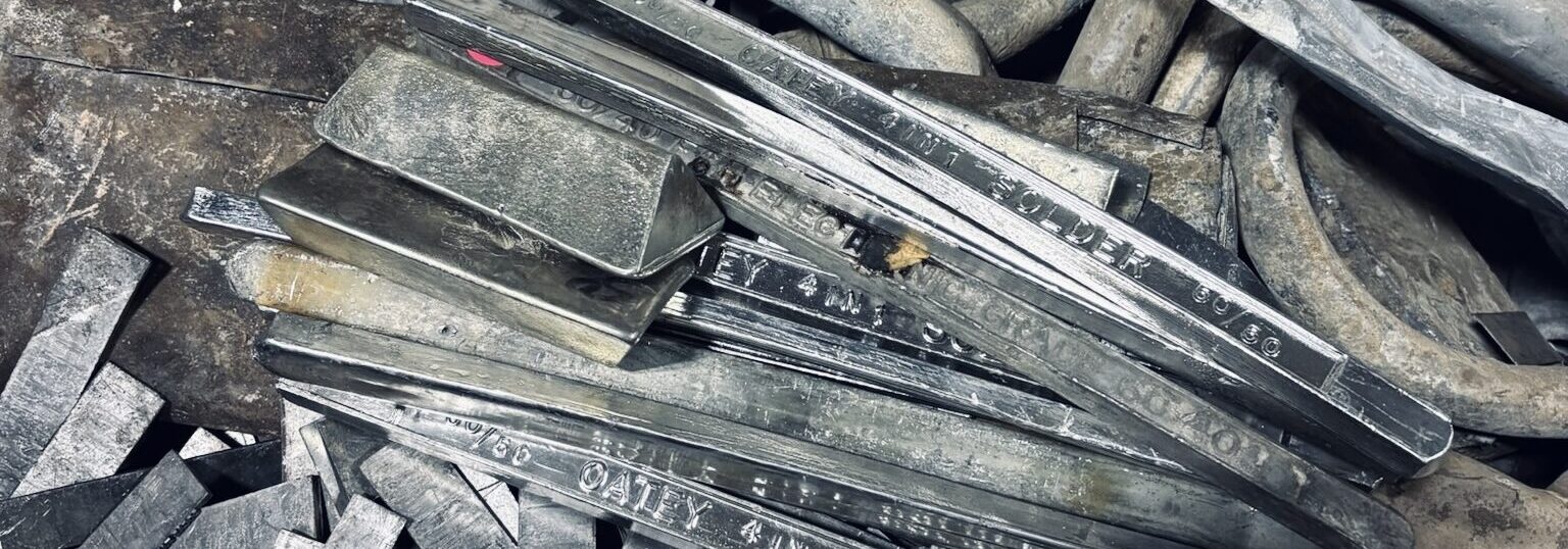 solder, linotype, and bars