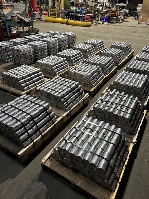 Lead casting and mold work